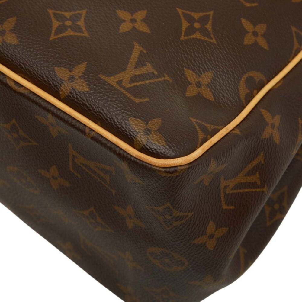 LOUIS VUITTON Brown Monogram Leather Tote Bag - Picture 6 of 12